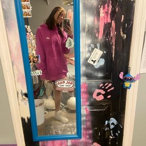 pink nike hoodie